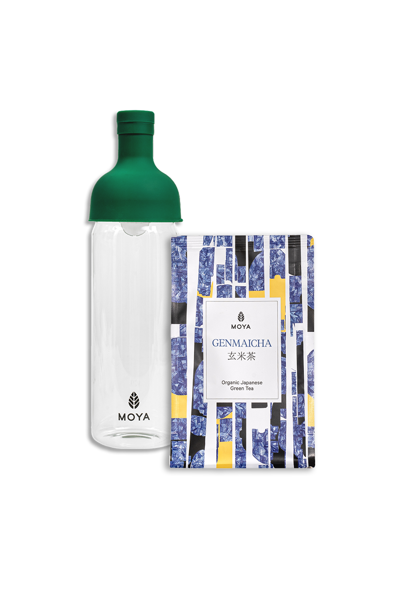 Zestaw Cold Brew - Butelka 750ml & Moya Genmaicha 100g