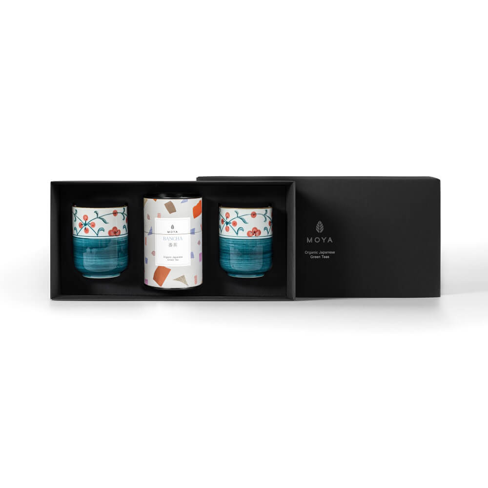 Herbata liściasta & 2 kubki Sanza zestaw