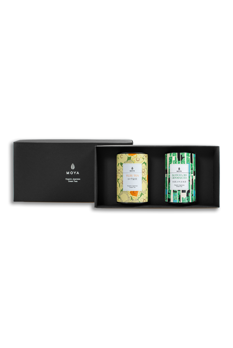 Yuzu Tea & Matcha Iri Genmaicha podwójny zestaw herbat liściastych