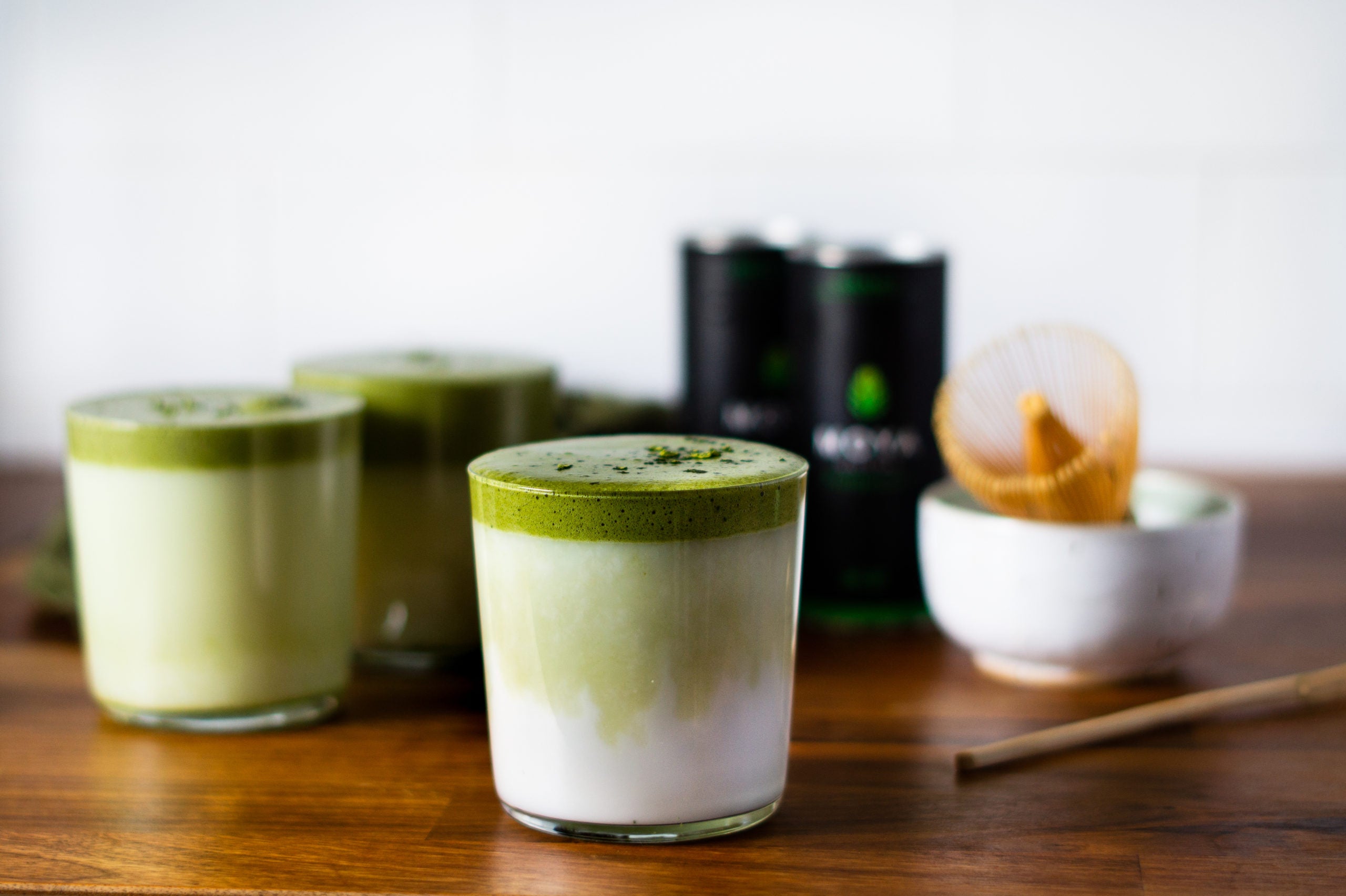 wegańska dalgona matcha