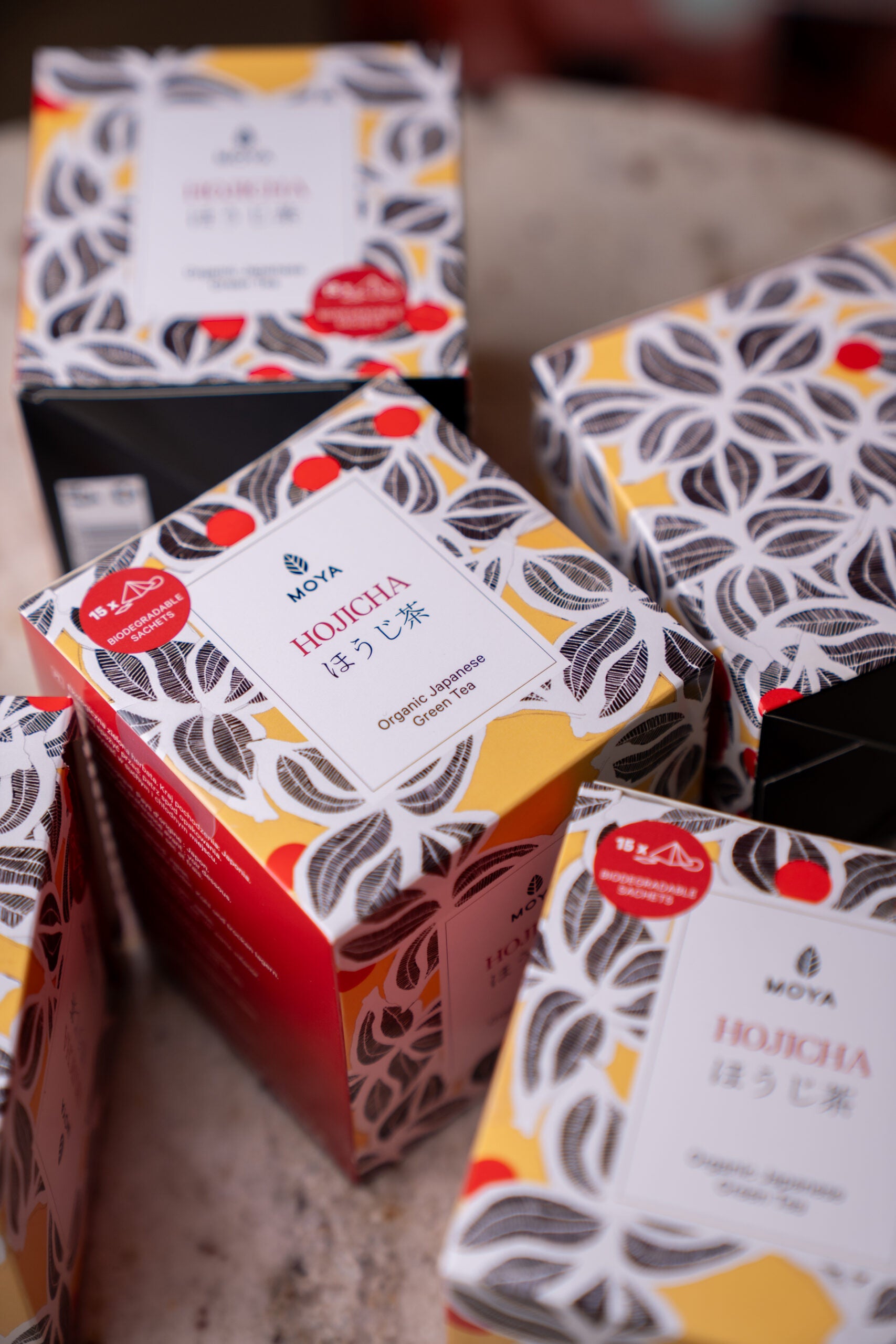 Moya Hojicha organiczna japońska zielona herbata w saszetkach 15 x 1,5g