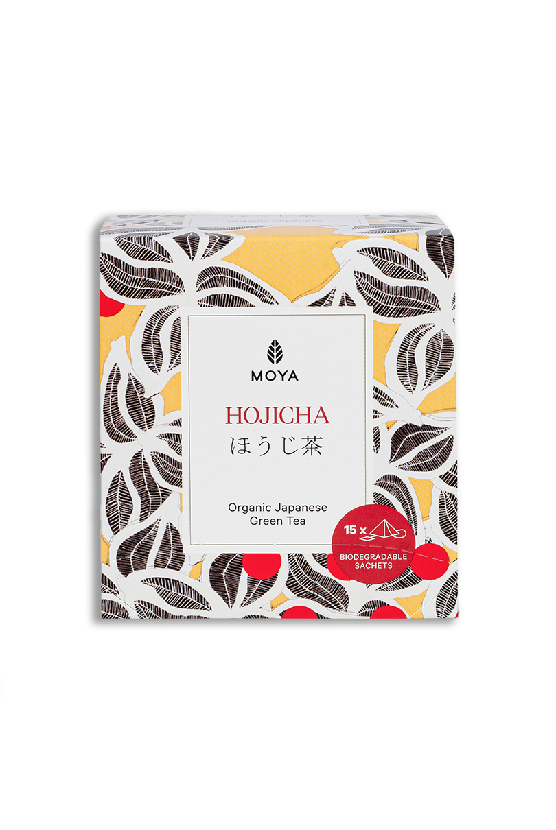 Moya Hojicha organiczna japońska zielona herbata w saszetkach 15 x 1,5g