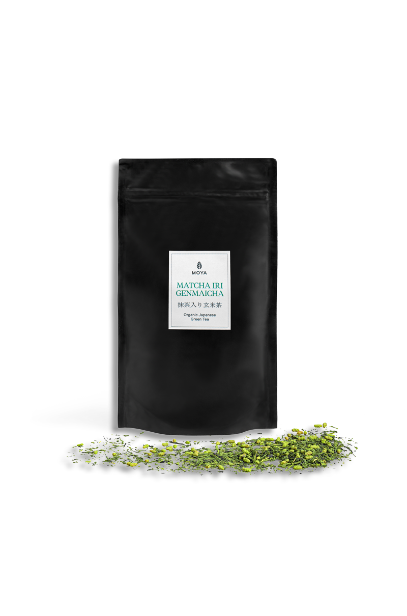 Moya Matcha Iri Genmaicha organiczna japońska zielona herbata