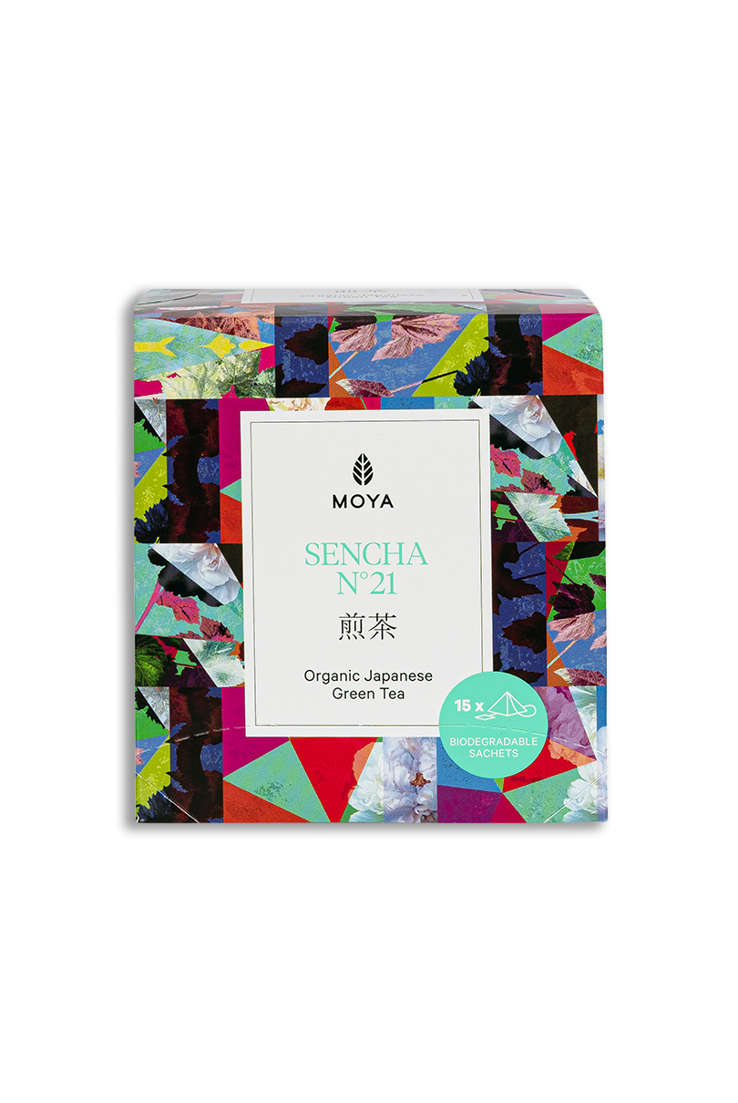 Moya Sencha organiczna japońska zielona herbata w saszetkach 15 x 1,5g