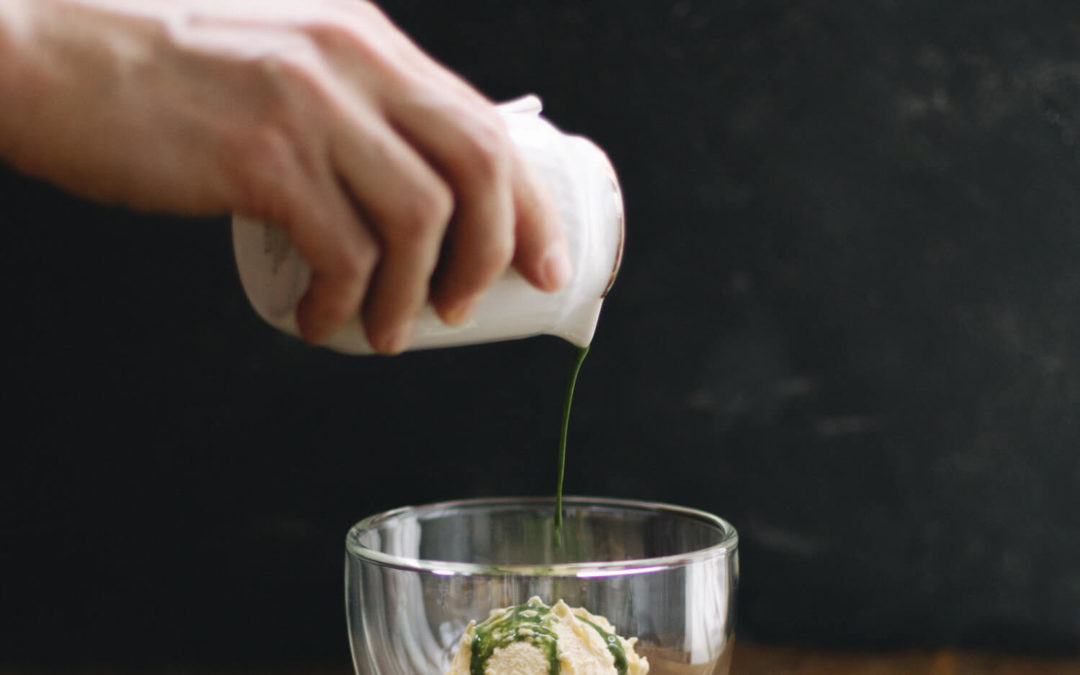 Matcha affogato