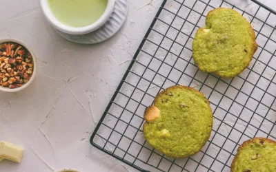 Matcha cookies by the chef Alexandre Couillon