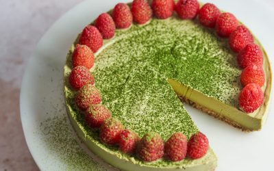 No-Bake Vegan Matcha Cheesecake