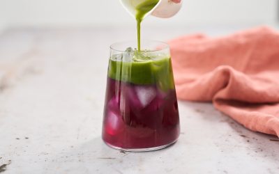 Matcha and Butterfly Pea Lemonade