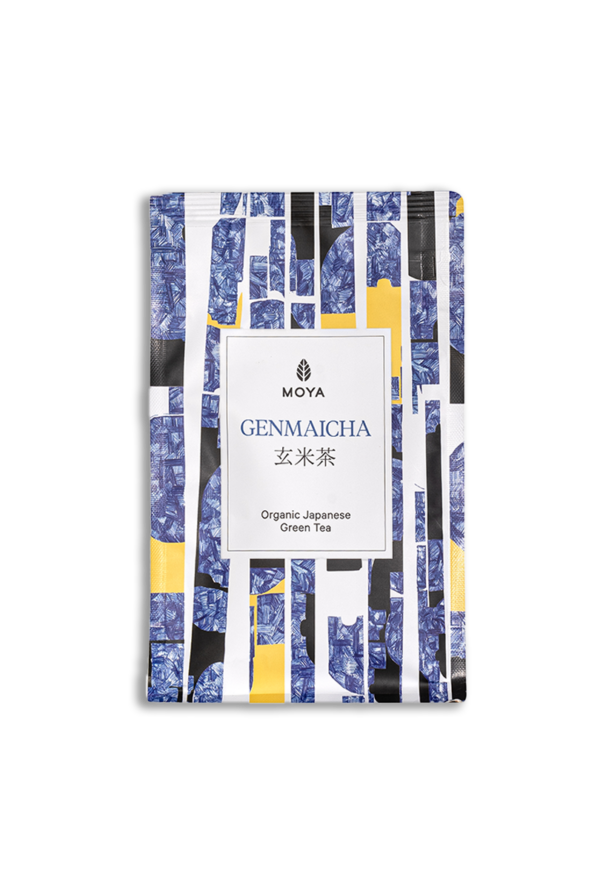 Moya Genmaicha Organic Japanese Green Tea - Ziplock bag 100g