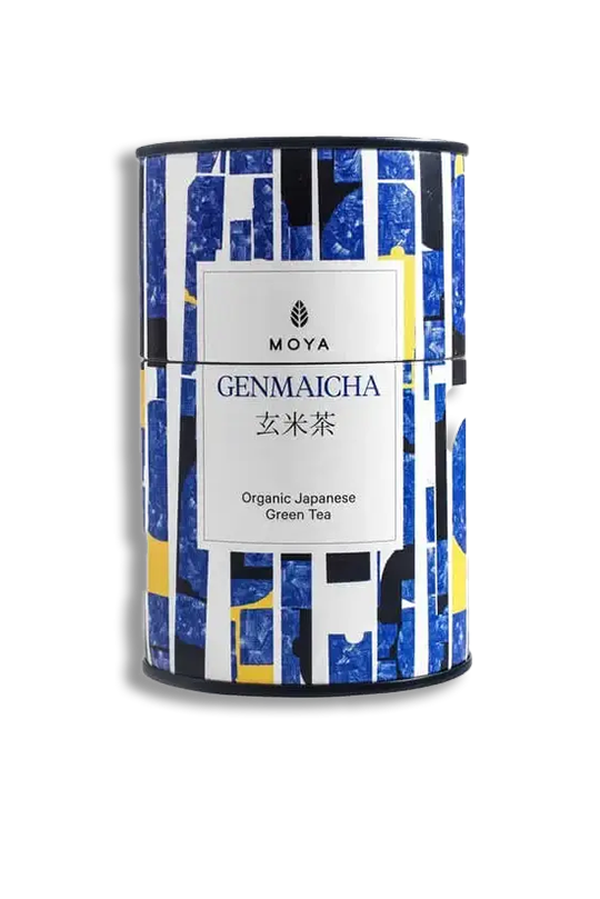 Moya Genmaicha Organic Japanese Green Tea - Tin 60g
