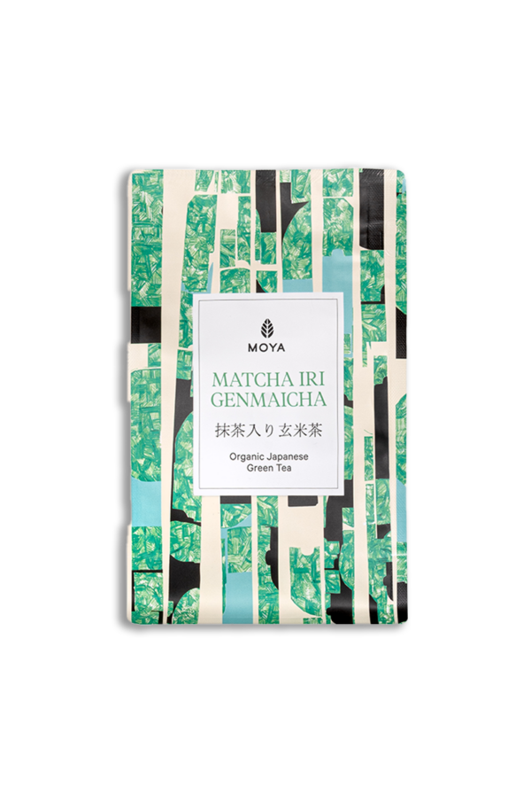 Moya Matcha Iri Genmaicha Organic Japanese Green Tea - Ziplock bag 100g